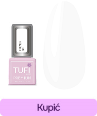 Lakier hybrydowy TUFI profi PREMIUM French 01 Biały 8ml
